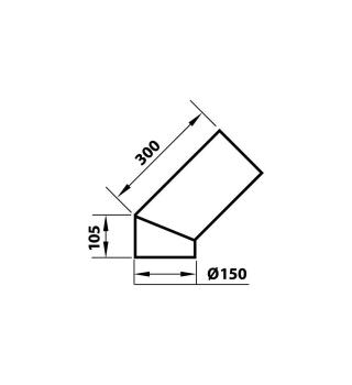 Preview: Aduro  Bogen 45° für Aduro 12